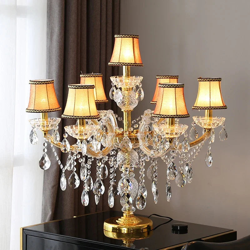 DecorBites™ Crystal Table Light: Modern Luxury Nordic Indoor Lighting for Living Room Bedroom