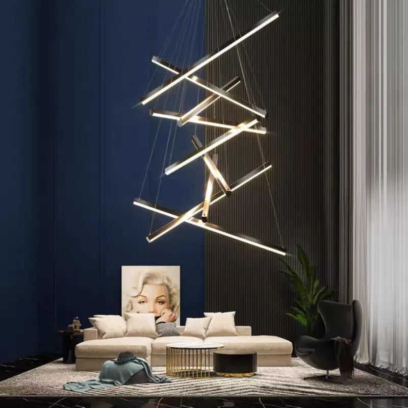 DecorBites™ LED Chandeliers for Stair Hall Dining Living Room Indoors Lighting Fixture