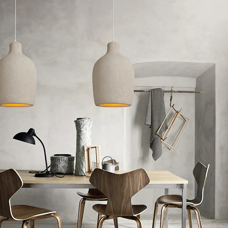 DecorBites™ Cement Chandelier Light: Designer Home Decor for Living Room, Bedroom, and Bar