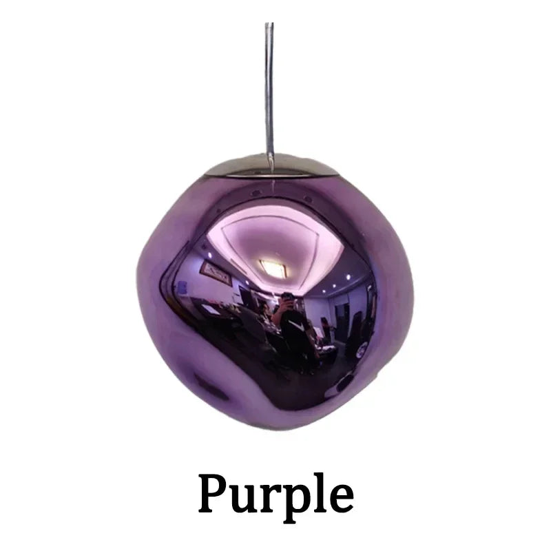 DecorBites™ Nordic Lava Glass Chandelier - Minimalist Bedroom Dining Room Pendant Lamp
