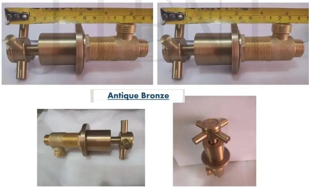 DecorBites™ Black Painting Water Control Valve for Bathtub Faucet Mixer Handle