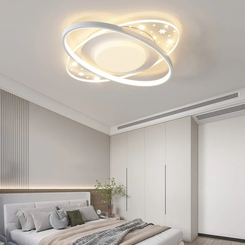 DecorBites™ LED Round Ceiling Light – Modern Nordic Indoor Lamp for Living Room, Bedroom, Dining Room