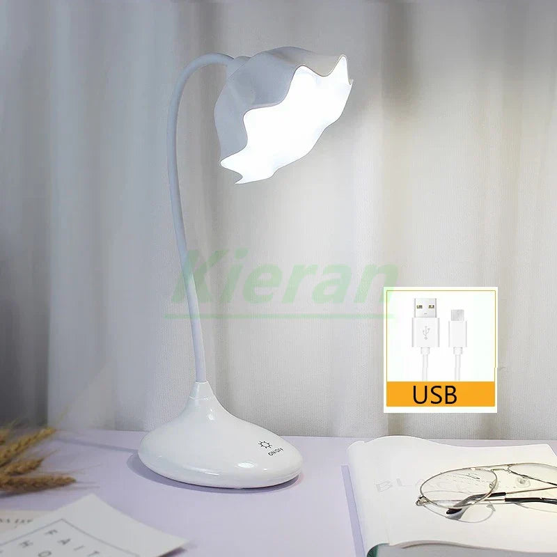 DecorBites™ Lotus Floor Lamp: Modern LED Desk Lamp for Bedroom Study Living Room