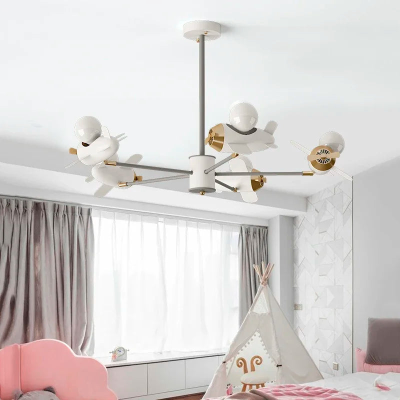 DecorBites™ Helicopter Chandeliers for Children's Room and Bedroom Lighting
