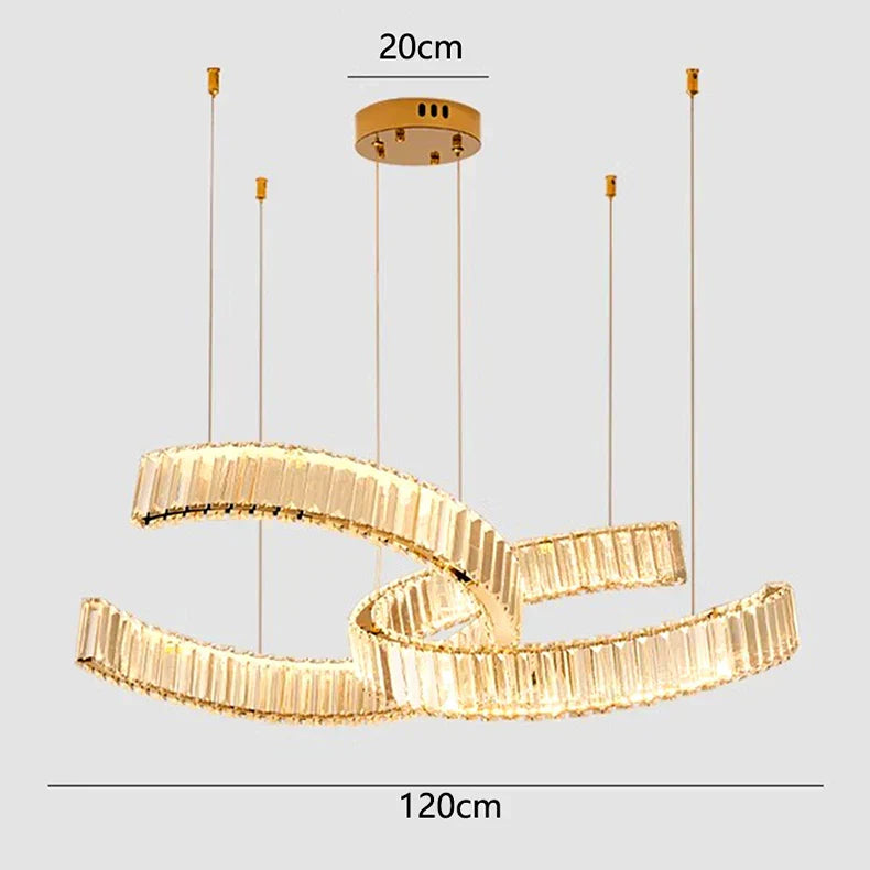 DecorBites™ Crystal Chandelier for Modern Home Decoration and Interior Lighting