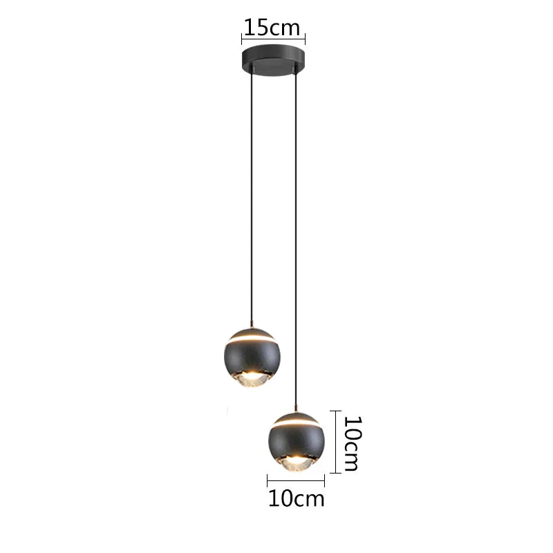 DecorBites™ Ball Pendant Lights for Bedroom, Dining Room, and Kitchen Island