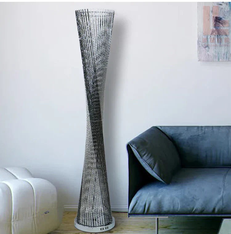 DecorBites™ Aluminum Tower Floor Lamp for Living Room Decor - Modern LED Stand Light