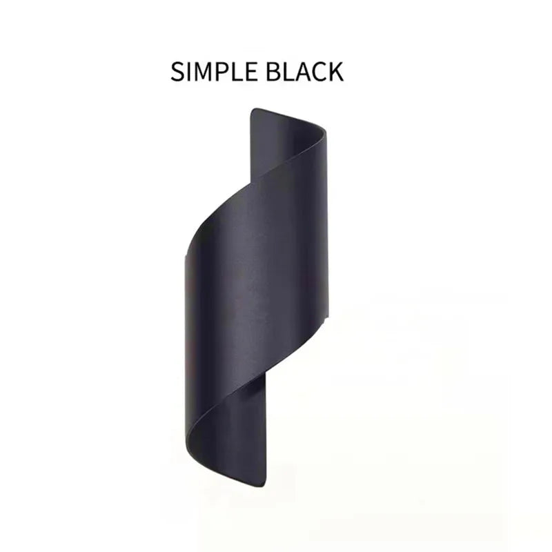 DecorBites™ LED Spiral Wall Light: IP65 Waterproof Outdoor Lighting for Home Store, Corridor, Balcony