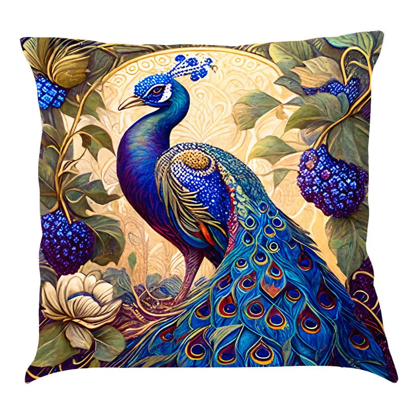 DecorBites™ Cat Design Linen Pillowcase 45x45cm for Home Decor and Cushion Covers