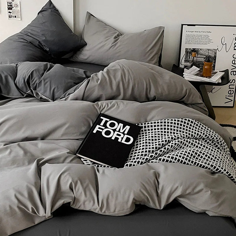 DecorBites™ Cotton Bed Sets Comforter Cover Set with Corner Ties
