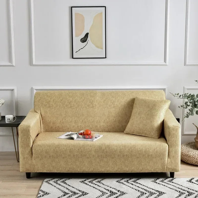 DecorBites™ Colorful Block Sofa Covers: Stretchy Loveseat Sectionals, Couch, Chair Slipcover