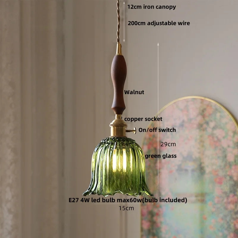 DecorBites™ Clear Glass LED Pendant Light: Modern Nordic Home Lighting Fixture