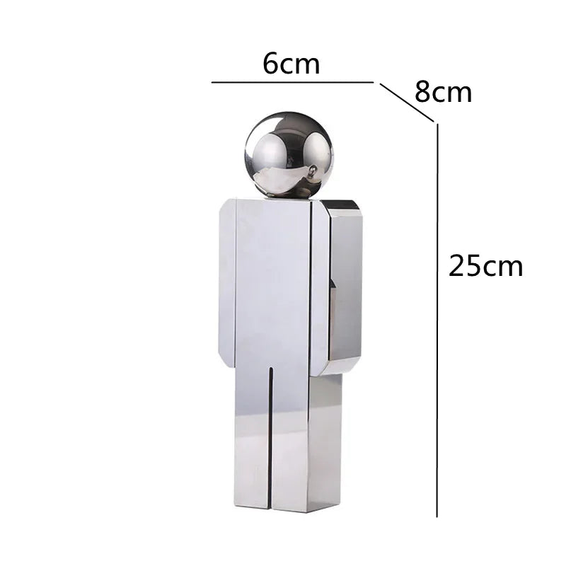 DecorBites™ Crystal Man Statue Glass Figure Sculpture Home Decor Ornaments