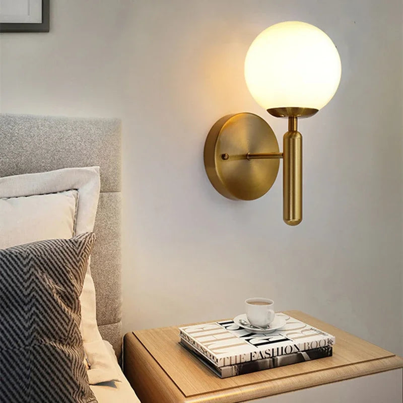 DecorBites™ Glass Ball Pendant Chandelier: Modern LED Ceiling Lamp, Nordic Style Home Lighting
