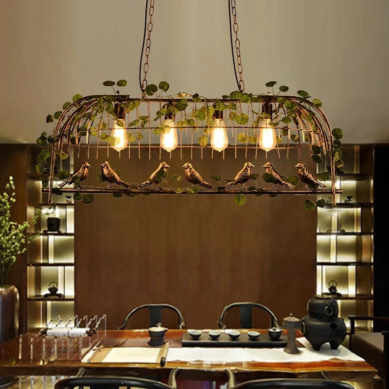 DecorBites™ Birdcage Pendant Lights for Chic Decor - Garland Hanging Lamps