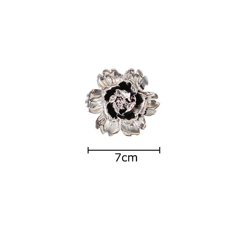 DecorBites™ Elegant Porcelain Peony Flower Wall Ornaments