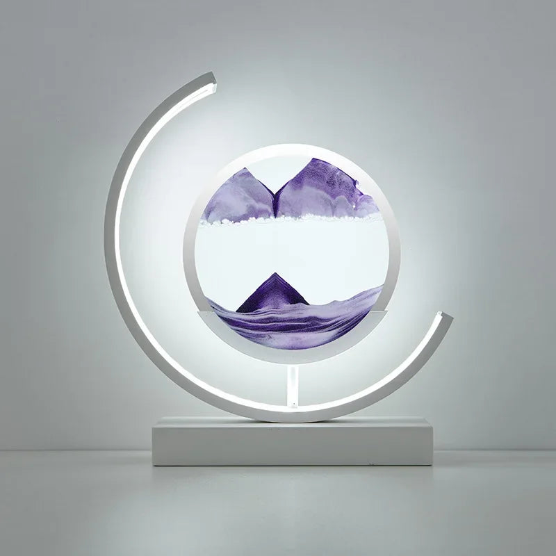 DecorBites™ LED Hourglass Quicksand Desk Lamp, Unzip Decor, Night Light, Holiday Gift