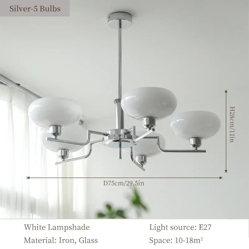 DecorBites™ Bauhaus Medieval Chandelier for Living Room, LED Hanging Lamp