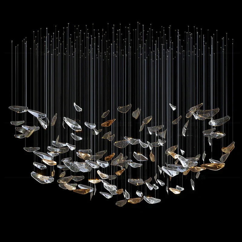 DecorBites™ Crystal Pendant Chandelier for Nordic Home Dining Room Decor