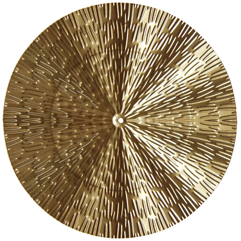 DecorBites™ Geometric Golden Metal Wall Hanging Round Ornaments - Room Decoration Accessories