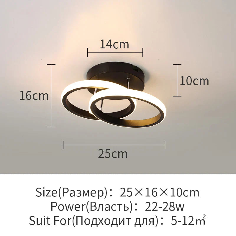DecorBites™ LED Surface Mounted Aisle Ceiling Lights for Home Lighting