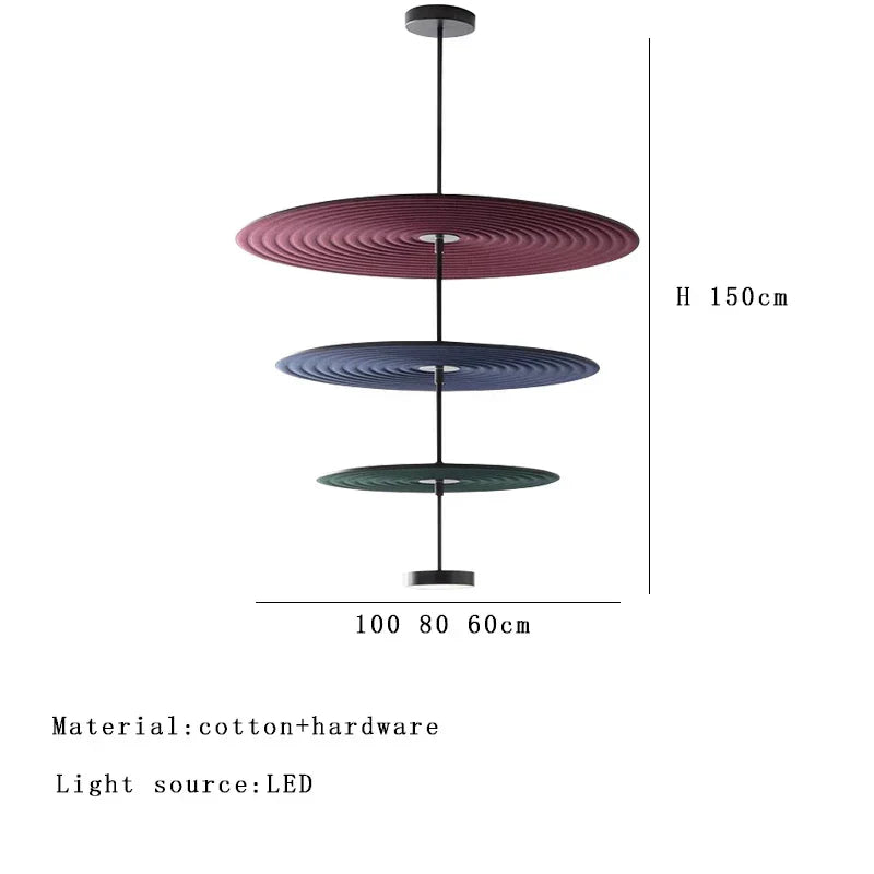 DecorBites™ Cotton Round Pendant Lights for Modern Minimalist Home Decor