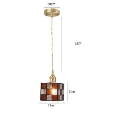 DecorBites™ Blue Glass Pendant Lights for Bedroom Dinning Living Room