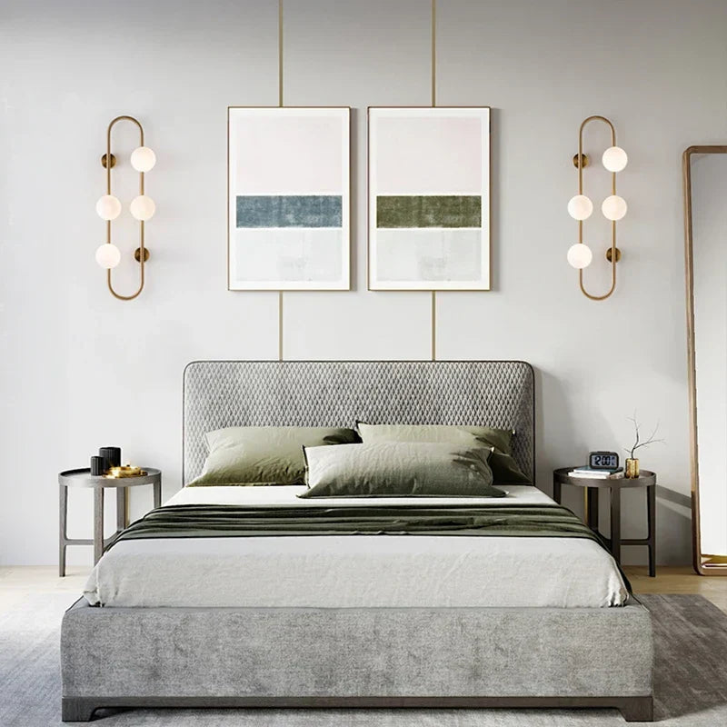 DecorBites™ Luxe Glass Ball LED Wall Sconce for Modern Bedroom and Living Room