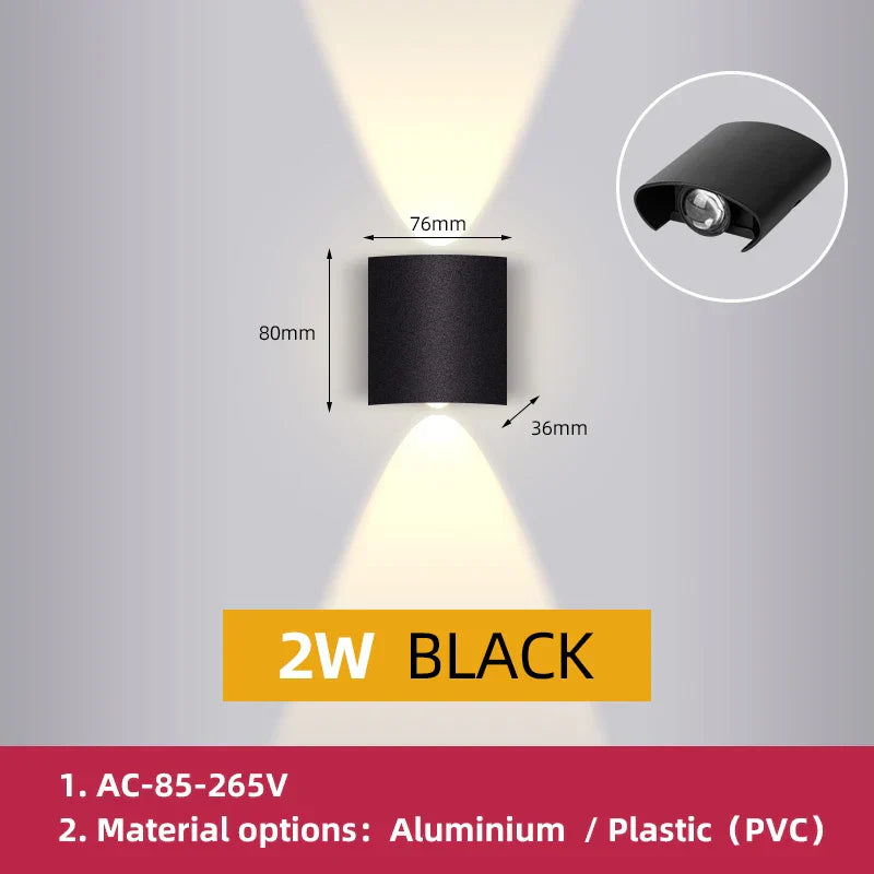 DecorBites™ LED Outdoor Garden Wall Light Waterproof Decor Porch Lamp Fixture