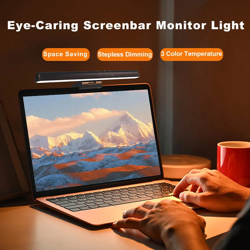 DecorBites™ LED Monitor Screen Light Bar Stepless Dimming USB Powered Desk Lamp
