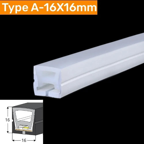 DecorBites™ Black Silicone Tube LED Neon Light for Outdoor Flexible Strip Lights
