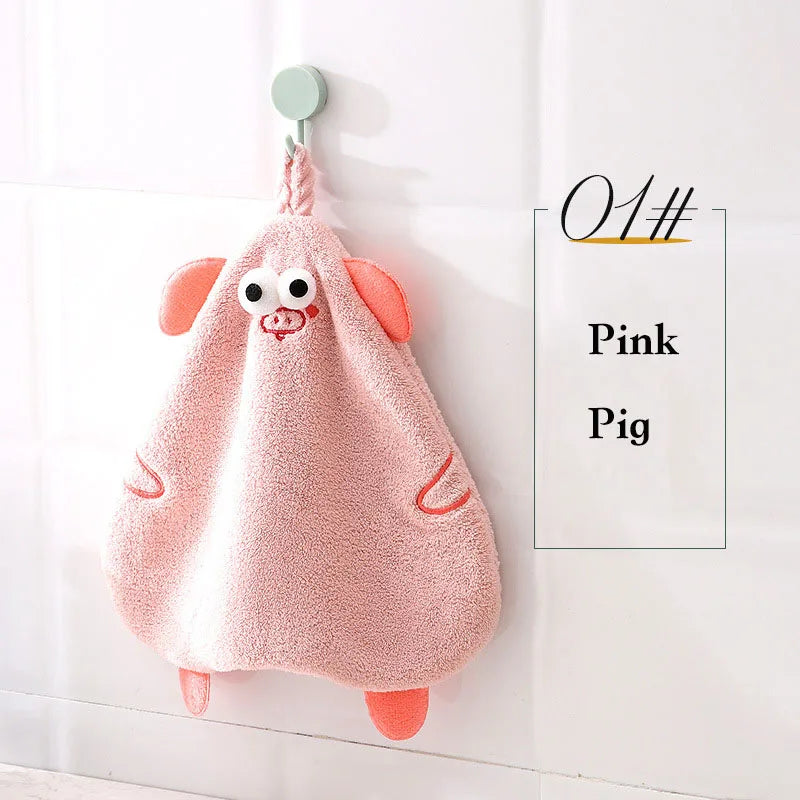 DecorBites™ Cartoon Pig Hand Towel Set