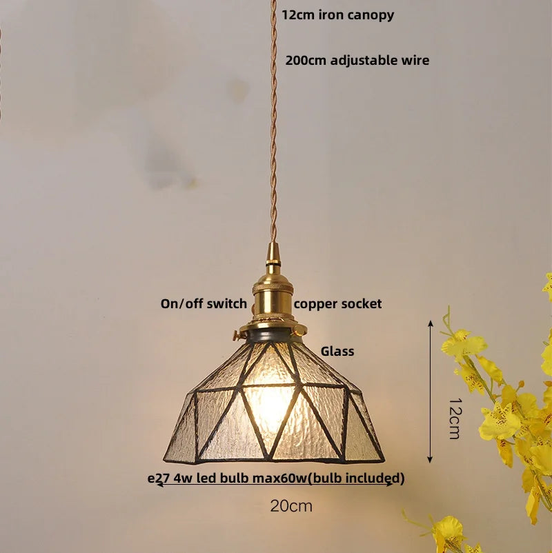 DecorBites™ Glass Flower LED Pendant Light Fixture for Modern Luxury Home Decor