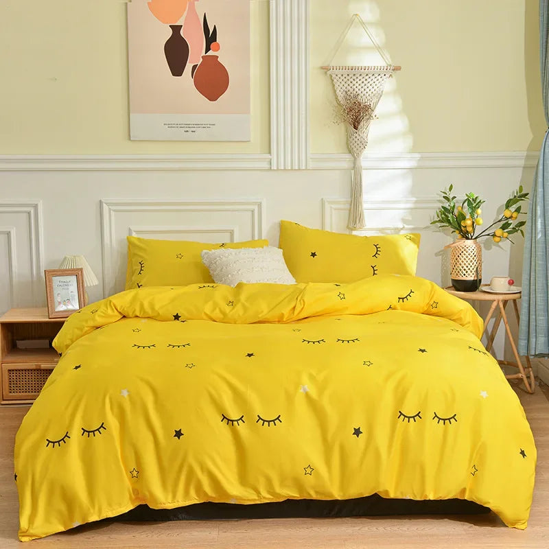 DecorBites™ Butterfly Print Bedding Set - Duvet Cover, Bed Sheets, Pillowcases