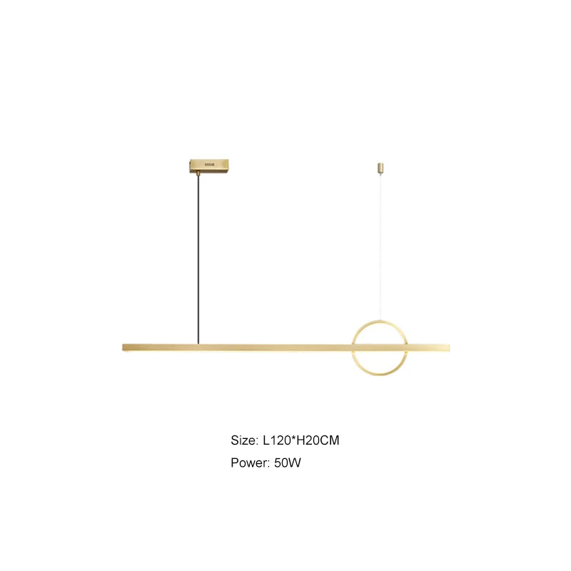 DecorBites™ Geometric Copper Chandelier: Minimalist Atmosphere for Bars and Restaurants