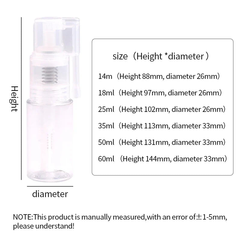 DecorBites™ Glitter Powder Spray Bottle Duster Cake Decorating Tool Baking Portable