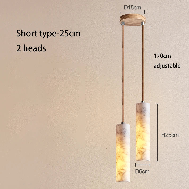 DecorBites™ Cream Marble Chandelier Pendant Light for Luxury Bedroom and Bar Counter