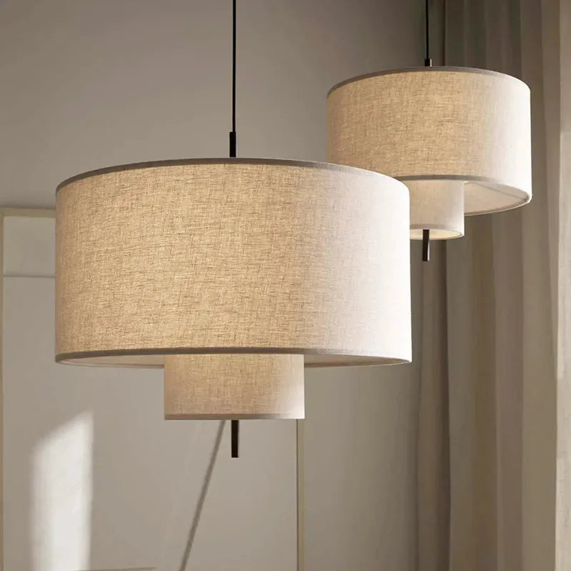 DecorBites™ Bohemia Fabric Pendel Lamp: Handmade French Design for Home, Office, and Hotel