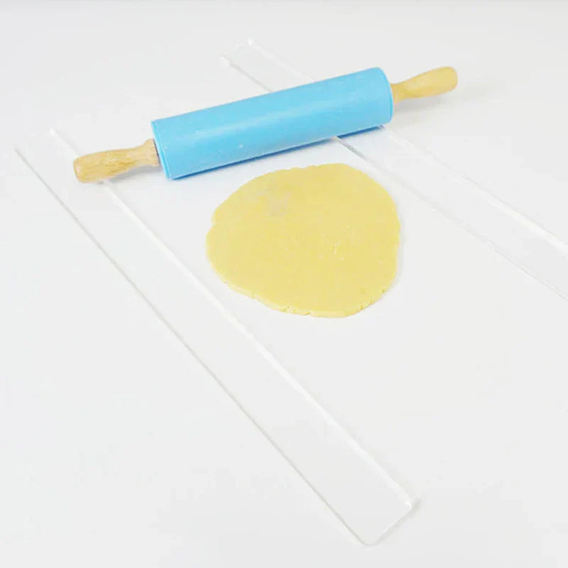 DecorBites™ Biscuit Rolling Balance Ruler Cookie Smoother & Thickness Guide
