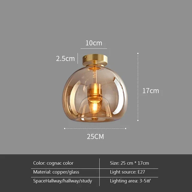 DecorBites™ LED Glass Ceiling Chandeliers for Home Indoor Lighting