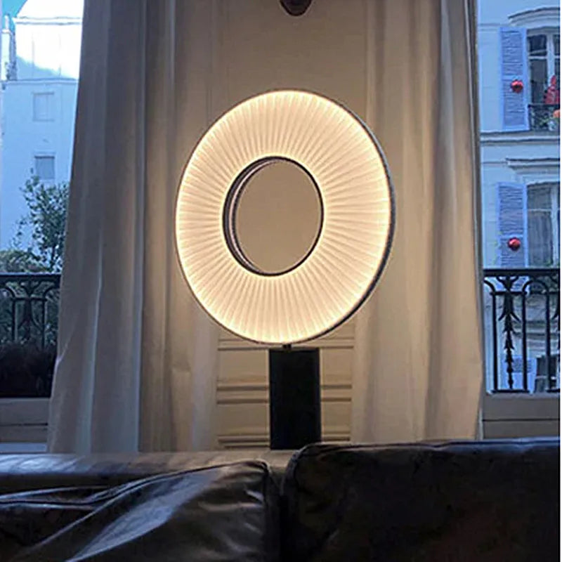 DecorBites™ Dix Iris Pendant Light Fabric Round Ring Aesthetics Art Decor Light