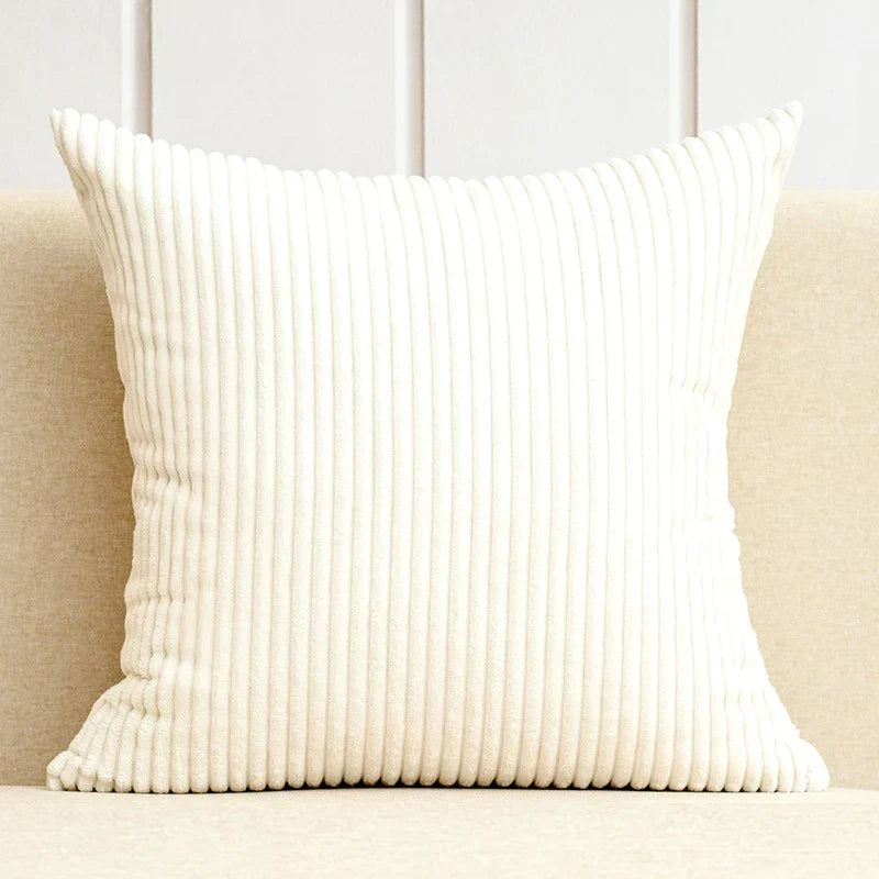 DecorBites™ Corduroy Striped Cushion Cover 30-60cm Soft Comfortable Throw Pillow Case Home Decor