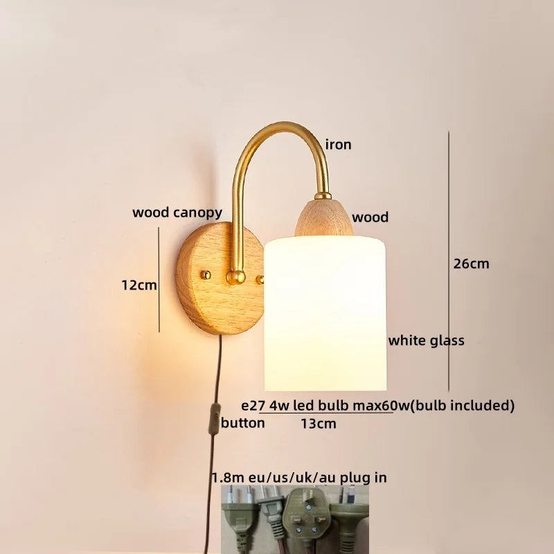 DecorBites™ LED Wall Lamps: Nordic Modern Design for Home Decor, Living Room, Bar, Stair - Pull Chain Switch