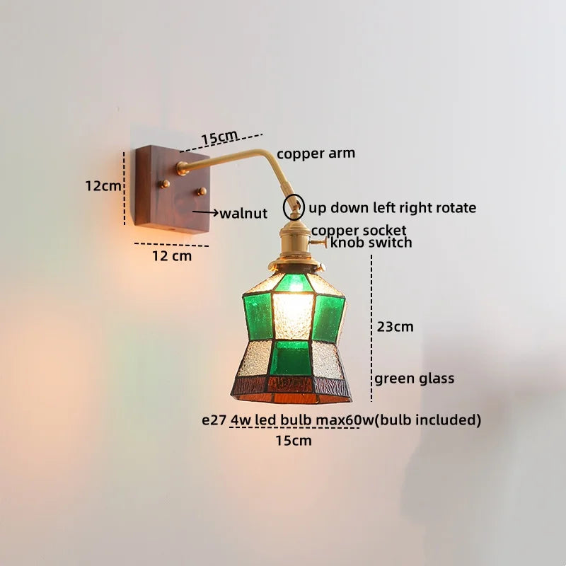 DecorBites™ Ceramic Copper LED Wall Lamps Pull Chain Switch Modern Stair Light Fixtures
