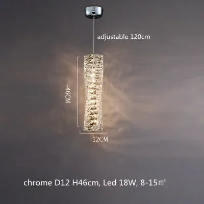 DecorBites™ Crystal LED Pendant Lights | Dimmable Ring Hanging Lamp | Modern Luxury Decor Fixtures