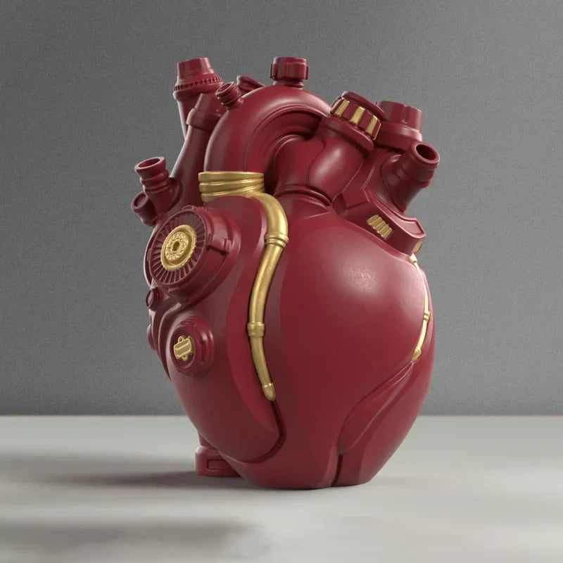 DecorBites™ Heart Cardiac Vase Resin Desktop Decoration Ornaments