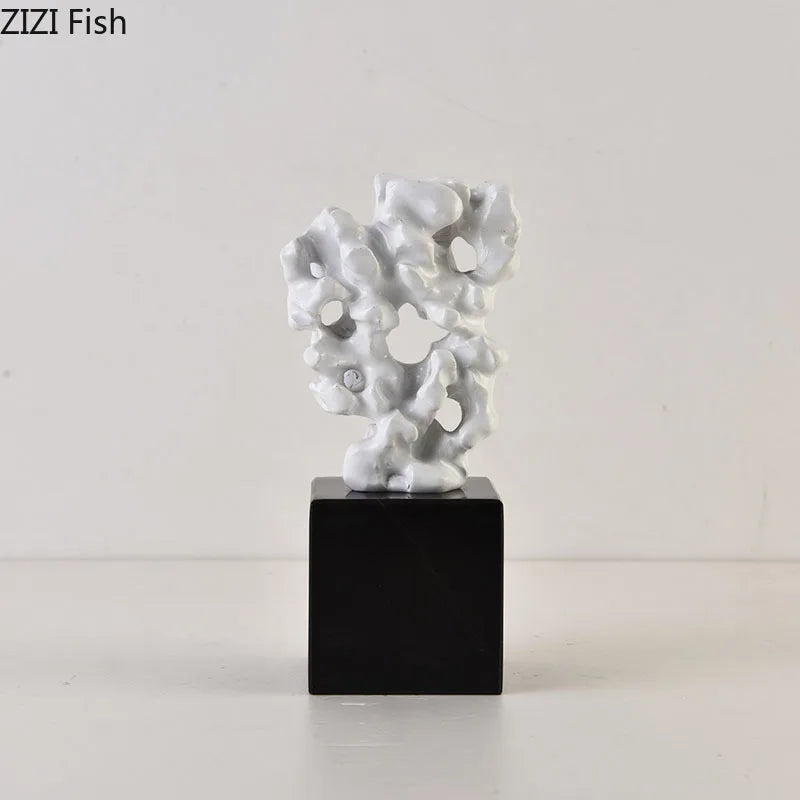 DecorBites™ Coral Creative Resin Sculpture, Modern Taihu Stone Desk Ornament for Home Decor