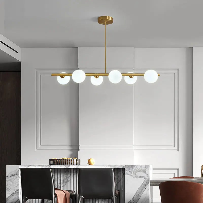 DecorBites™ Glass Ball Pendant Chandeliers - Modern LED Hanging Lights for Home Decor