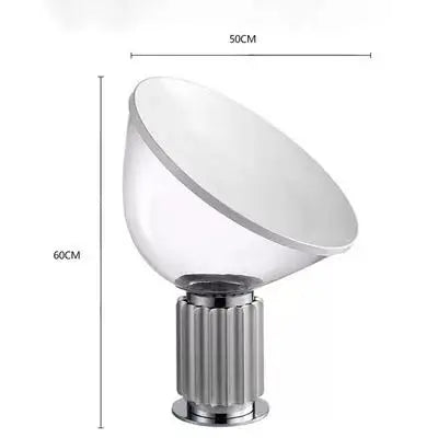 DecorBites™ Glass Radar Shade LED Desk Lamp for Bedroom & Living Room Lighting