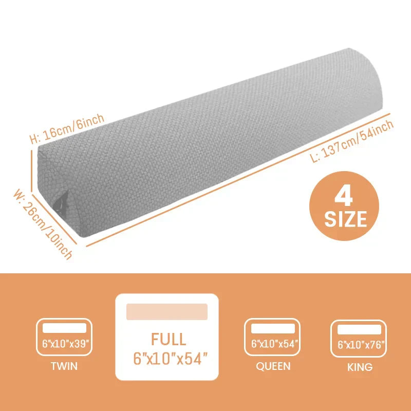 DecorBites™ Bed Headboard Pillow Wedge - Mattress Gap Filler for Comfortable Sleep